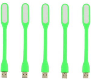 Billionbag 360 Degree Flexible & Bendable 5 pcs Silicone USB Lamp For Writing , Working, Study, Reading , Desktop, Powerbank Led Light