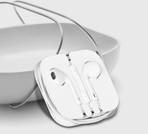 SHOPCRAZE Compatible with iPhone 6/6s/6 Plus/6s Plus/ 5/5c/5s/SE, iPad/iPod (White) Wired Headphones