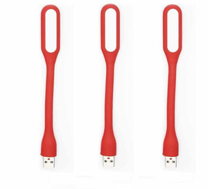 Billionbag 360 Degree Flexible & Bendable 3 pcs Silicone USB Lamp For Reading , Writing, Study, Working , Keyboard, Powerbank, Smartphone, Desktop Led Light