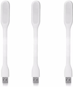 Billionbag 360 Degree Flexible & Bendable 3 pcs Silicone USB Lamp For Study , Reading, Working, Writing , Powerbank, Desktop, Smartphone,Keyboard Led Light