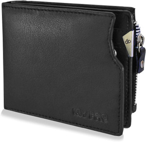 my pac db Men Black Genuine Leather Wallet