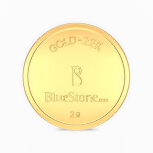 BlueStone 22 K 2 g Gold Coin
