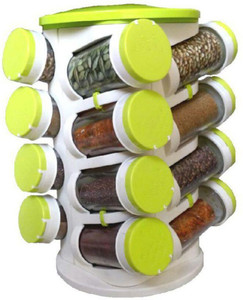 Avenue Spice Rack 16 IN 1, Food Grade Plastic Storage Rack 1 Piece Spice Set