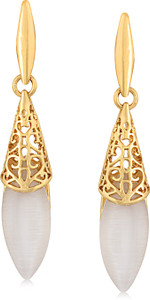 VK Jewels Dragonfly Double Diamond Cubic Zirconia Alloy Drop Earring