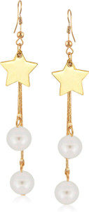 VK Jewels Inverted Triangular Cubic Zirconia Alloy Dangle Earring