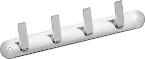Aquarium Platy Series Towel Coat Hook Hanger Rust Proof Stainless Steel 304 (4-hook) 4 - Pronged Hook
