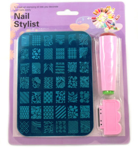 Nail art shop stamping kit