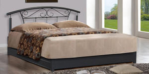 FurnitureKraft Bangkok Metal King Bed With Storage