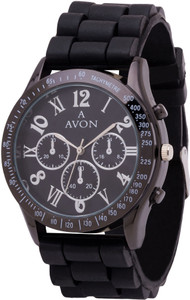 A Avon PK_701 Classy Black Chronograph Analog Watch - For Boys