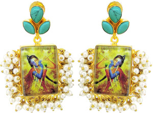 Tistabene Retails LLP God Religious Indo Western Dangler Earring Alloy Dangle Earring