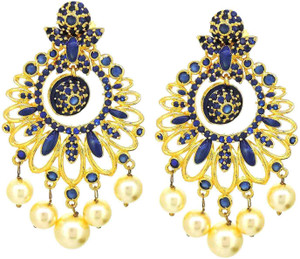 Tistabene Retails LLP Floral Enamelled Dangler Earring Alloy Dangle Earring