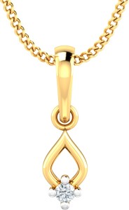 P.N.Gadgil Jewellers Divine Drop 18kt Diamond Yellow Gold Pendant