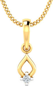 P.N.Gadgil Jewellers Divine Drop 18kt Diamond Yellow Gold Pendant