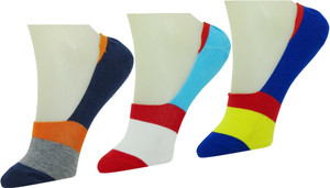 Neska Moda Men & Women Striped No Show Socks