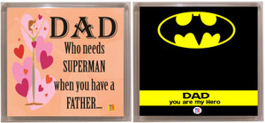 Thoughtroad DAD MY SUPERMAN 1 Fridge Magnet