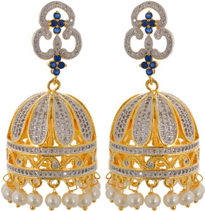Tistabene Retails LLP Contemporary International Diamonds Alloy Jhumki Earring