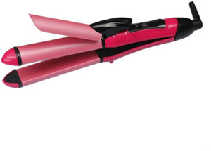 Wonder World ® Hot 2 in 1 Hair Iron curling ceramic wave Curler & Straightener Saloon Choice 2 in 1 Multirole™-Type-010 Hair Straightener