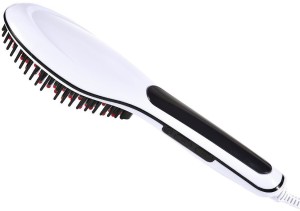 Wonder World ™ Electric Digital control antiscaled brush hair straightener comb with lcd display GoPro Look™-Type-010 Hair Styler