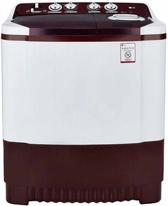 LG 7.5 kg Semi Automatic Top Load Washing Machine White, Maroon