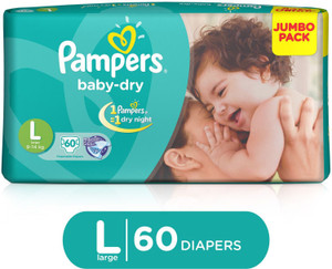 Pampers Baby Diapers - L
