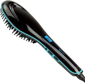 Wonder World ™ Fast Electric Hair Straight Ceramic Brush Comb Irons With LCD Display GoPro Look™-Type-004 Hair Straightener