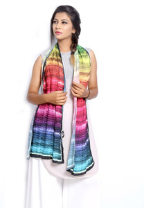 Grishti Striped Satin Women's Scarf