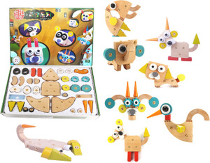 Jack Royal Cute Pet Club Animal Wooden Block