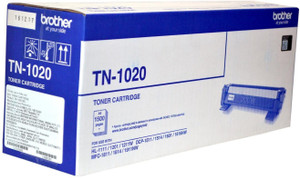 Brother TN 1020 Black Toner cartridge use Brother HL-1111/1201/1211W/DCP-1511/1514/1601/1616NW/MFC-1811/1814/1911NW. Single Color Toner