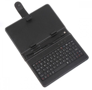 Shrih SH - 01353 Universal Leather Case Cover Stand Wired USB Tablet Keyboard
