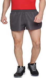 Proline Solid Men & Women Grey Basic Shorts