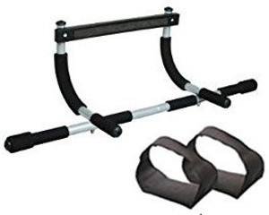 kyachaiyea Multi Purpose Iron Bar with Straps for Gym & Home Fitness Pull-up Bar