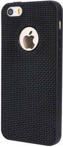 Wow Imagine Back Cover for WOW Imagine(TM) Heat Dissipation Hollow Thin Soft TPU Back Case Cover for Apple iPhone 5 / 5S / 5 SE - Black, Apple iPhone 5S