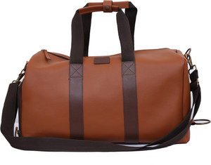 Blackberry leather duffle sales bag