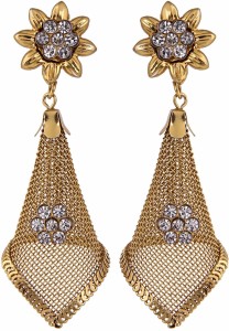 Archi Collection Style Diva Crystal Alloy Jhumki Earring