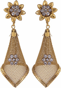 Archi Collection Style Diva Crystal Alloy Jhumki Earring