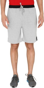 Chromozome Solid Men & Women Grey Gym Shorts