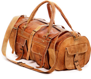 Pranjals House genuine leather gym bag Travel Duffel Bag