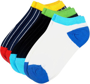 Viral Girl Men & Women Striped Low Cut Socks
