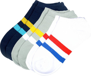 Viral Girl Men & Women Striped Low Cut Socks