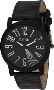 Relish RE-S8060BB Black SLIM Analog Watch - For Men