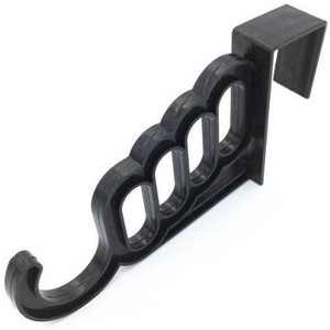 Skywalk 5 step Door Hook for Bathroom Home Office hanger cloth, bags,Tie Hanging 1 - Pronged Hook Rail