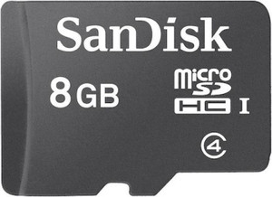 SanDisk 8 8 GB MicroSDHC Class 4 20 MB/s  Memory Card