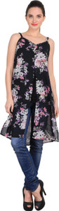 ANAPHORA Casual Sleeveless Floral Print Women Multicolor Top