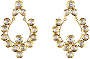 Tistabene Retails LLP Traditional Kundan Meena Alloy Dangle Earring