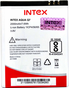 Intex q7 battery clearance