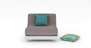 Urban Ladder Finn Futon Sofa Cum Bed Double Fabric Sofa Bed