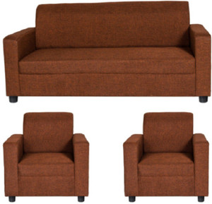 GIOTEAK Fabric 3 + 1 + 1 Maroon Sofa Set