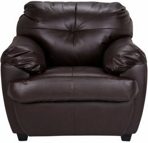 FabHomeDecor Leatherette 1 Seater Standard