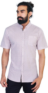 VINTAGE SOUL Men Printed Casual Red Shirt