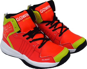 Gowin By Triumph Neo Boost_Orange/Lime Basketball Shoes